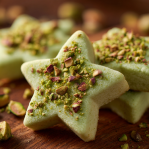 Read more about the article Pistazien-Sterne – Edle Weihnachtsplätzchen mit Pistazien