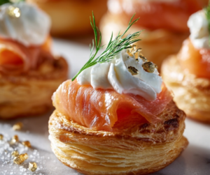 Read more about the article Blätterteig-Häppchen mit Frischkäse & Lachs – Knuspriges Fingerfood