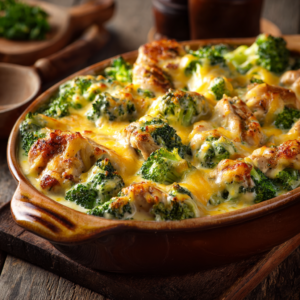 Read more about the article Brokkoli-Auflauf mit Hähnchenbrust – Schnell, Cremig & Unglaublich Lecker