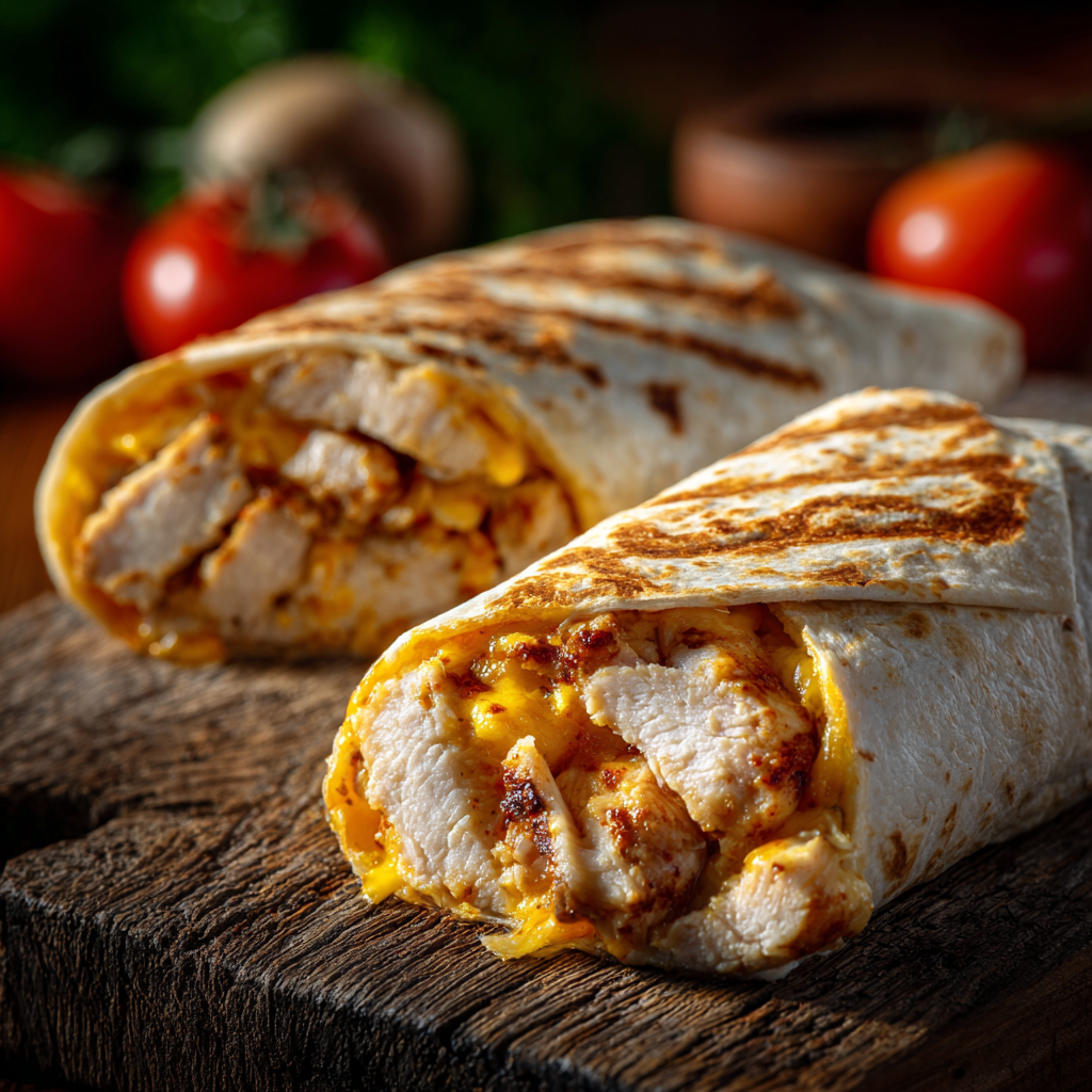 You are currently viewing Käse-Knoblauch-Hähnchen-Wraps – Schnelles & einfaches Wrap-Rezept