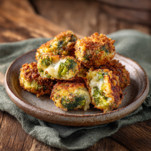 Read more about the article Knusprige Brokkoli-Käse-Nuggets – Einfaches vegetarisches Ofenrezept