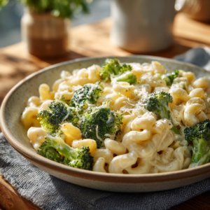 Read more about the article One-Pot Brokkoli Mac and Cheese – Cremiges Pasta-Rezept aus einem Topf