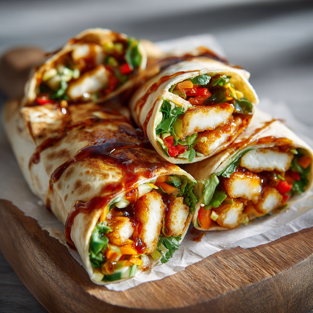 You are currently viewing Sweet-Chili-Halloumi-Wraps – Vegetarisch, schnell & voller Geschmack