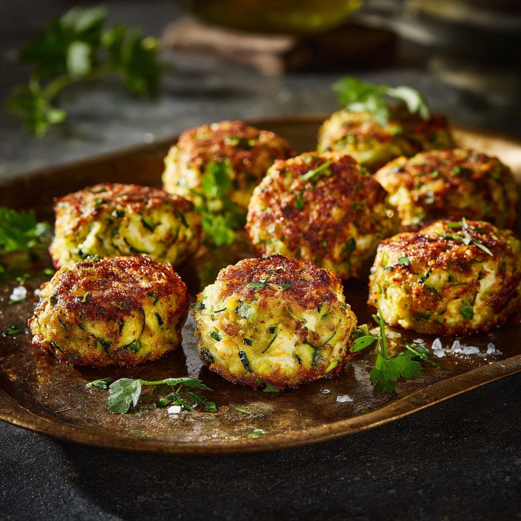 You are currently viewing Zucchini-Feta-Bällchen – Knusprig, Leicht & Aus dem Ofen