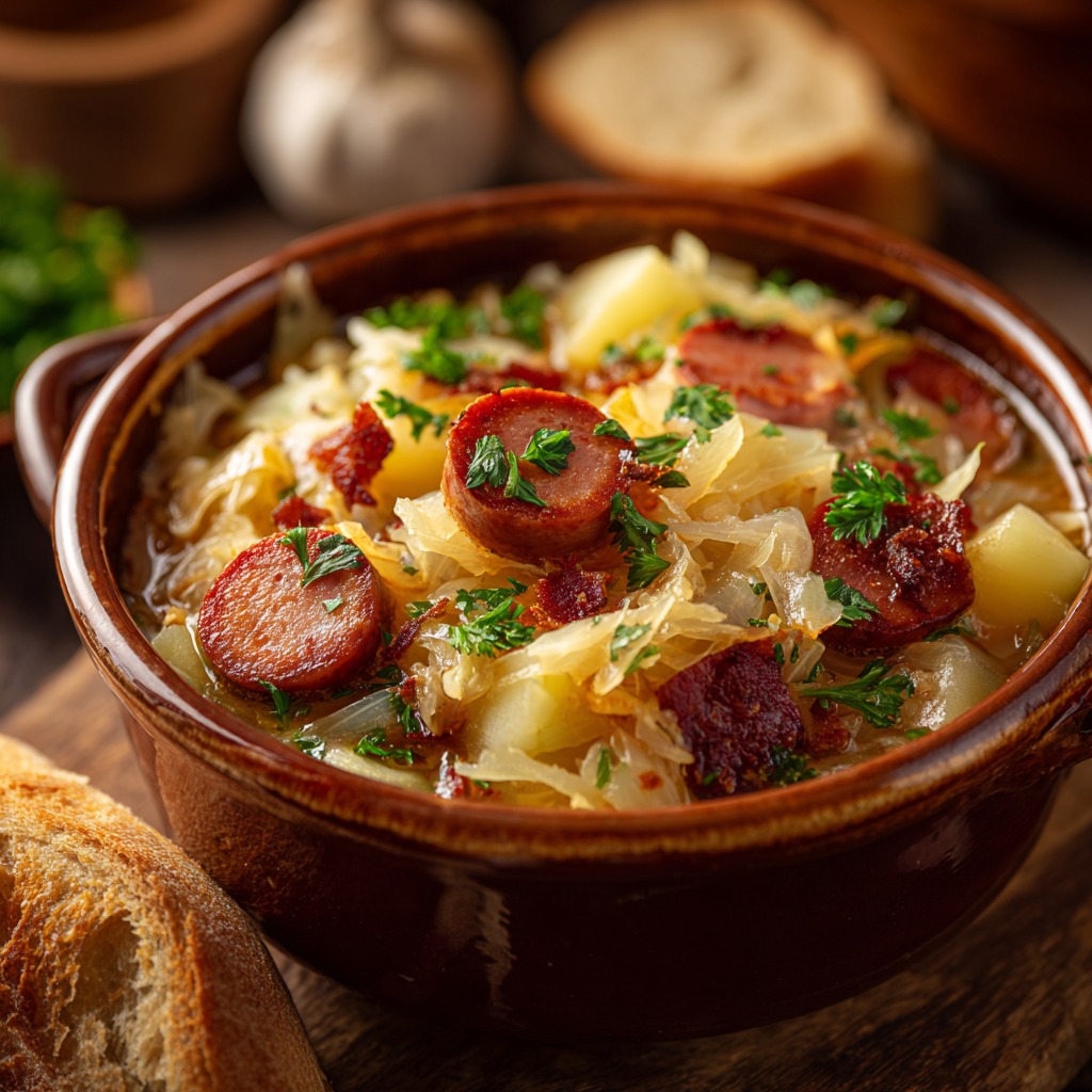 You are currently viewing Deftiger Sauerkraut-Eintopf – Ein klassischer Wintergenuss