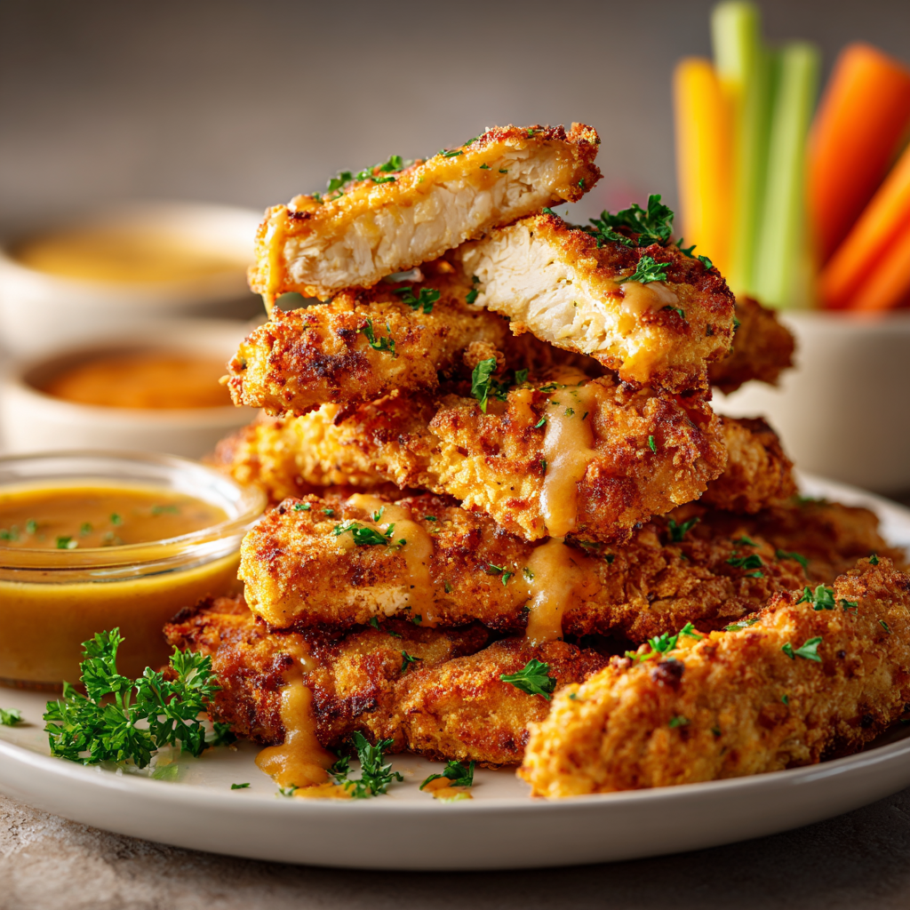 You are currently viewing Air Fryer Hähnchenstreifen – knusprig, saftig & gesund