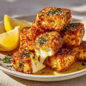 Read more about the article Knuspriger Feta aus dem Airfryer – Goldbraun, Cremig & Super Einfach