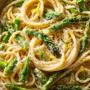 Read more about the article Grüne Spargel Pasta cremig Zitrone Parmesan – Schnelles Frühlingsrezept