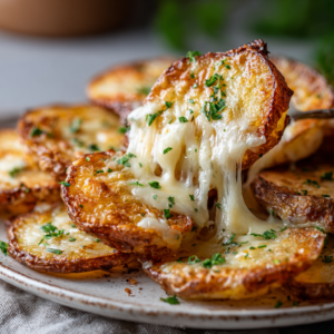 Read more about the article Gebackene Käse-Kartoffeln aus der Heißluftfritteuse – knusprig & cremig