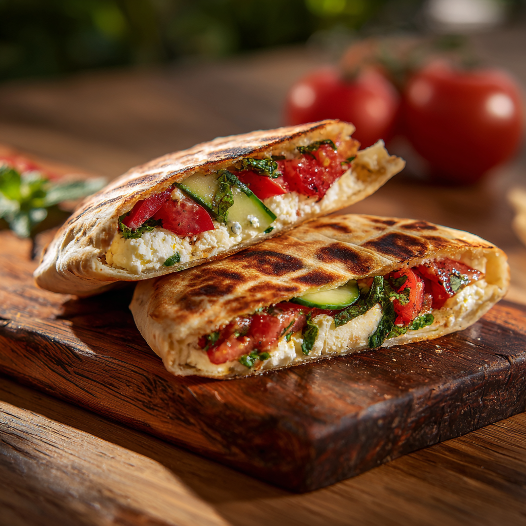 You are currently viewing Heißer Schafskäse im Fladenbrot – Einfaches mediterranes Ofenrezept