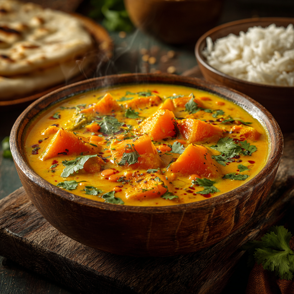 You are currently viewing Cremiges indisches Kürbis-Curry – vegan & wärmend in 30 Min!