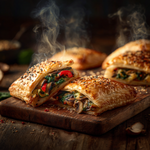 Read more about the article Knusprige Gemüsetaschen vegan – goldbraun & unwiderstehlich!