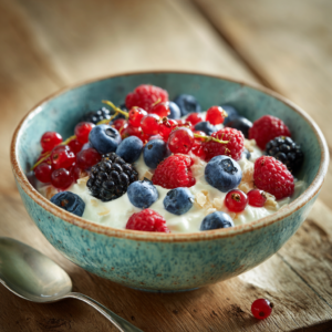 Read more about the article Quark-Bowl mit Beeren – cremig, frisch und schnell gemacht